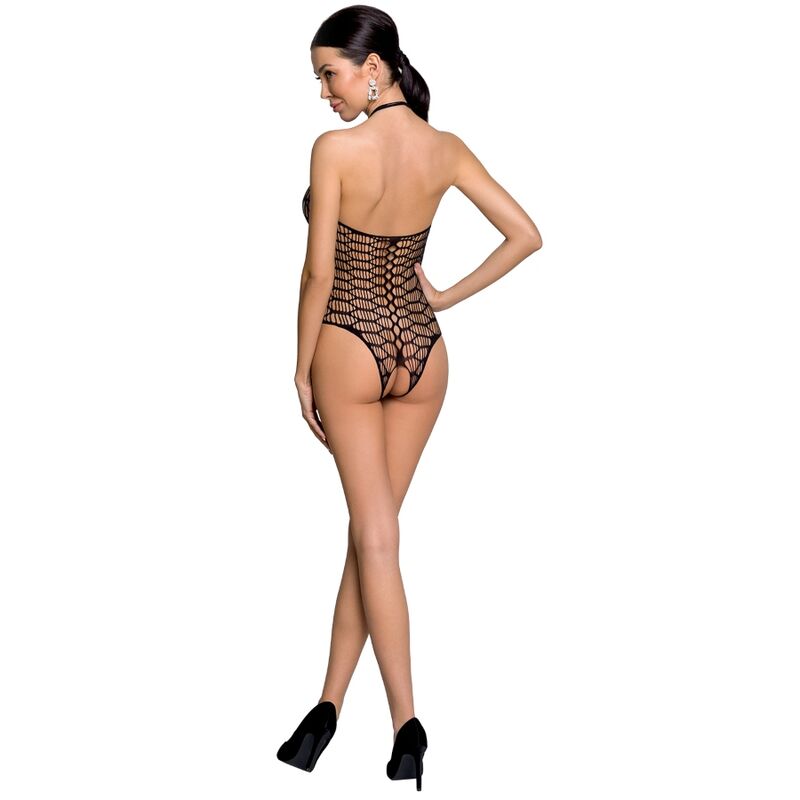 PASSION - FEMME BS087 BODYSTOCKING NOIR TAILLE UNIQUE - 7eme ciel