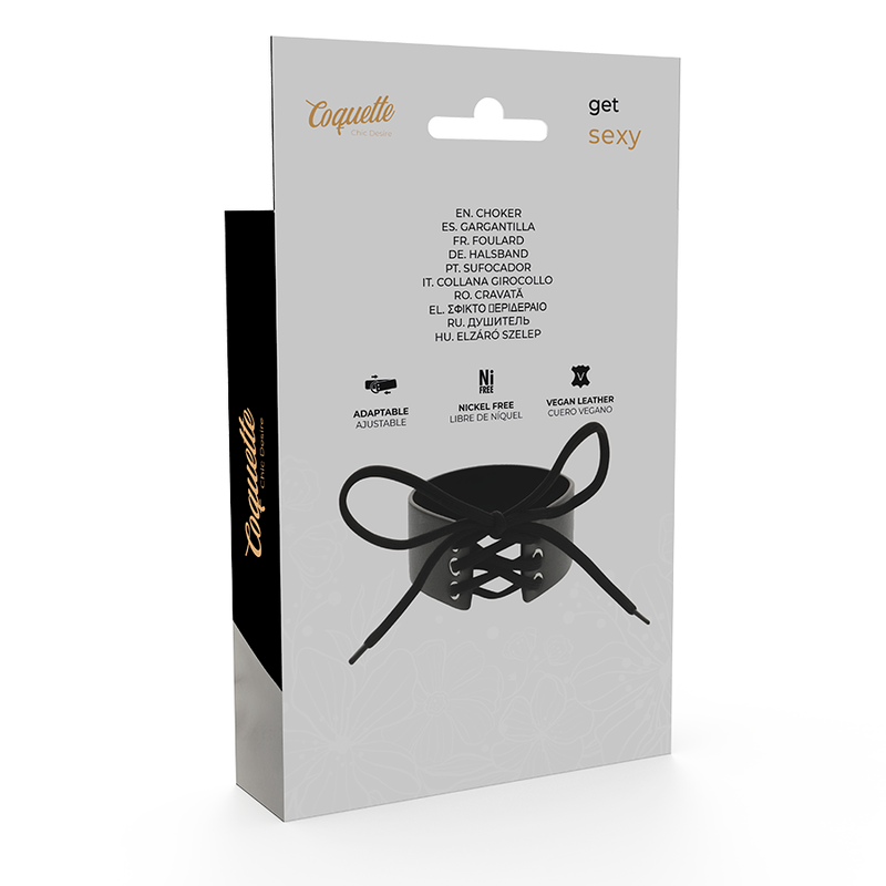 COQUETTE CHIC DESIRE - RAS DE COU EN CUIR VÉGAN - 7eme ciel