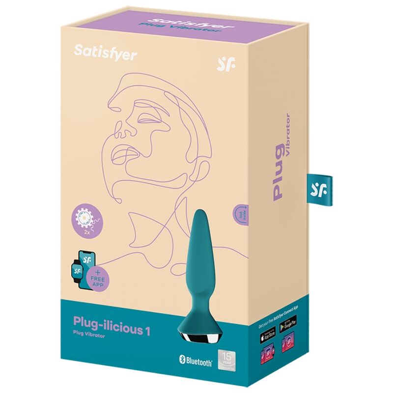 SATISFYER - VIBRATEUR PLUG ILICIOUS 1 PLUG VERT - 7eme ciel