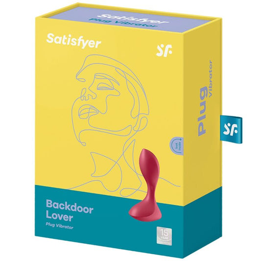 SATISFYER - BOUCHON VIBRANT BACKDOOR LOVER ROUGE - 7eme ciel