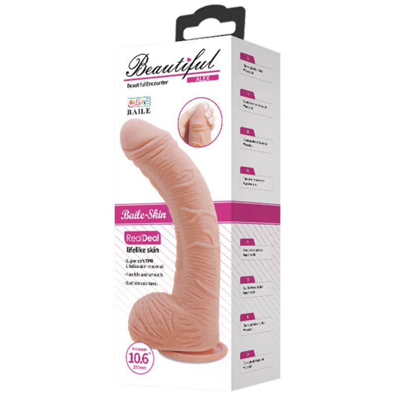 BAILE - GODE EN PEAU RÉALISTE ALEX 27 CM - 7eme ciel
