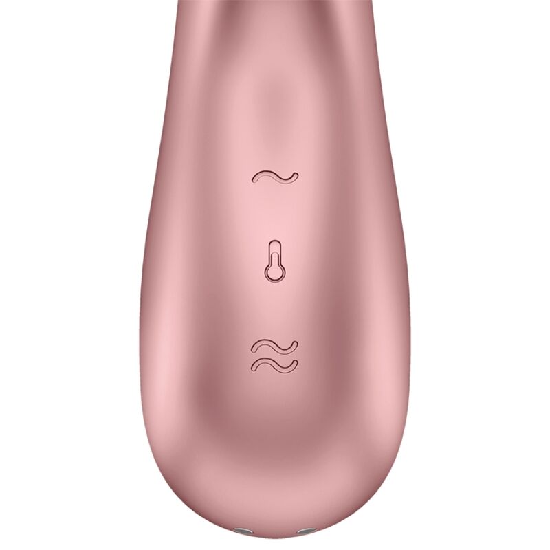 SATISFYER - VIBRATEUR HOT LOVER ROSE & BEIGE - 7eme ciel