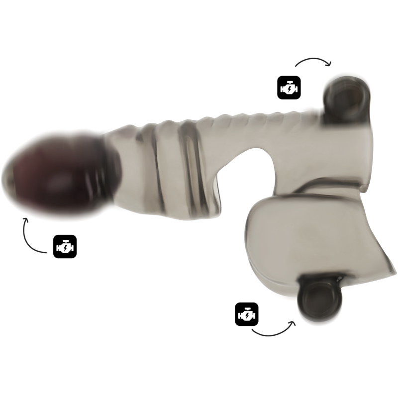 OHMAMA - GAINE PÉNIS ET TESTICULES 3 MOTEURS - 7eme ciel