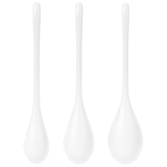 SATISFYER - ENSEMBLE ENTRAÎNEMENT YONI POWER 1 BLANC - 7eme ciel