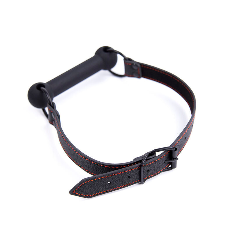 OHMAMA FETISH - BÂILLON EN OS AVEC SANGLE PU - 7eme ciel