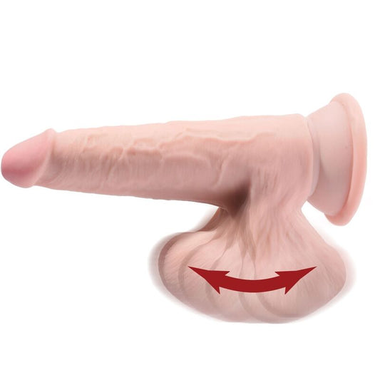 KING COCK - BALLES GODE 3D PLUS 15.2 CM PEAU CLAIRE - 7eme ciel