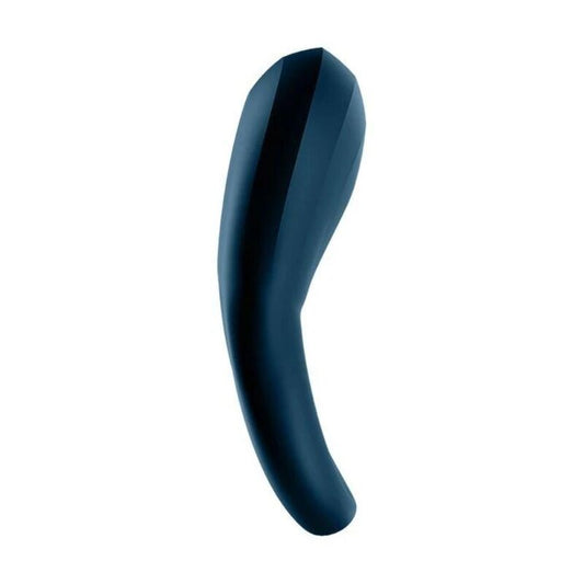 SATISFYER - APPLICATION EPIC DUO RING VIBRATOR BLEU - 7eme ciel