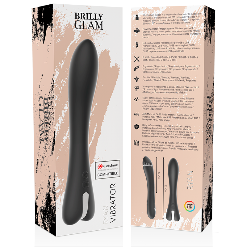 BRILLY GLAM - RYAN VIBRATEUR WATCHME TECHNOLOGIE SANS FIL COMPATIBLE - 7eme ciel