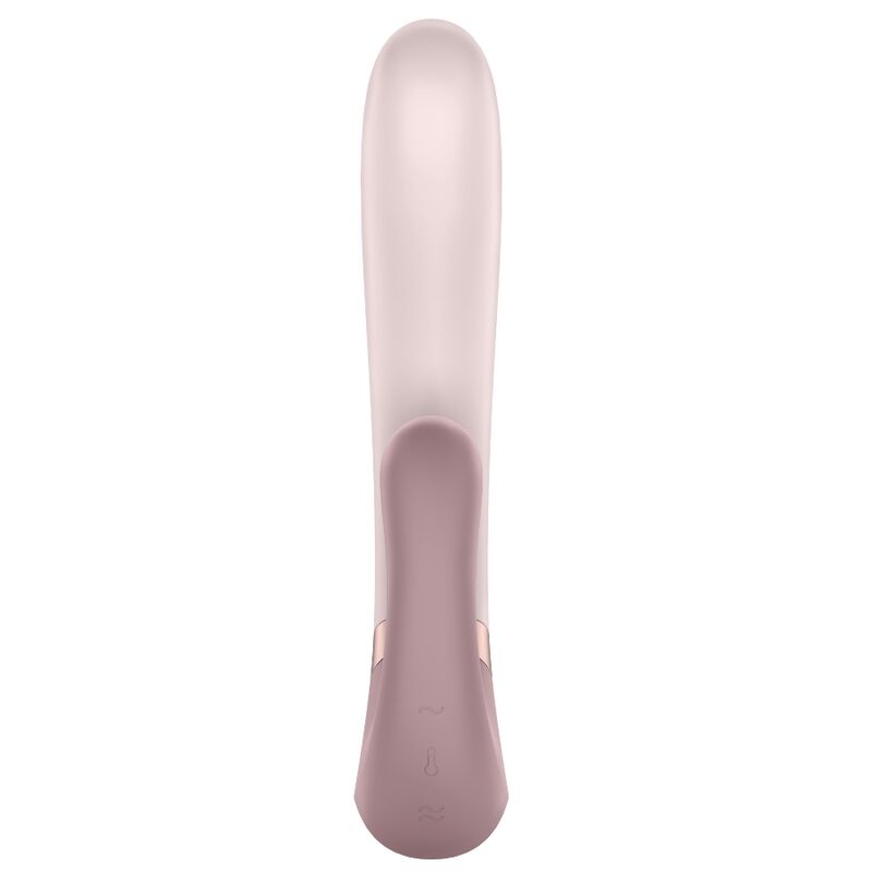 SATISFYER - APPLICATION HEAT WAVE VIBRATOR ROSE - 7eme ciel