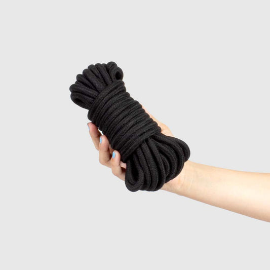 SECRETPLAY - CORDE DE BONDAGE NOIRE COLLECTION BDSM - 7eme ciel