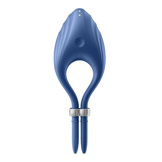 SATISFYER - VIBRATEUR ANNEAU DUELIST BLEU - 7eme ciel