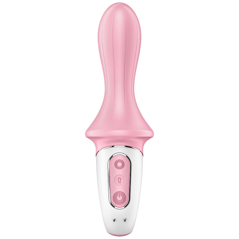 SATISFYER - AIR PUMP BOOTY 5+ VIBRATEUR ANAL GONFLABLE ROSE - 7eme ciel