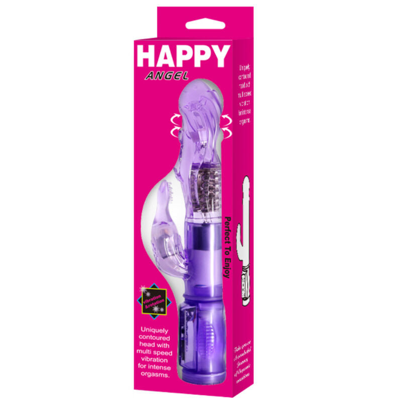 BAILE - MINI ROTATEUR AVEC LAPIN HAPPY ANGEL LILAS - 7eme ciel