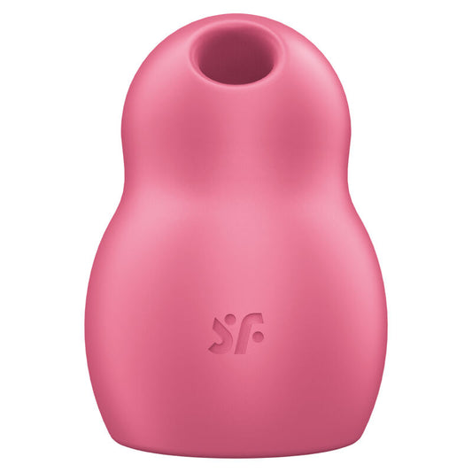 SATISFYER - STIMULATEUR ET VIBRATEUR DOUBLE AIR PULSE PRO TO GO 1 ROUGE - 7eme ciel
