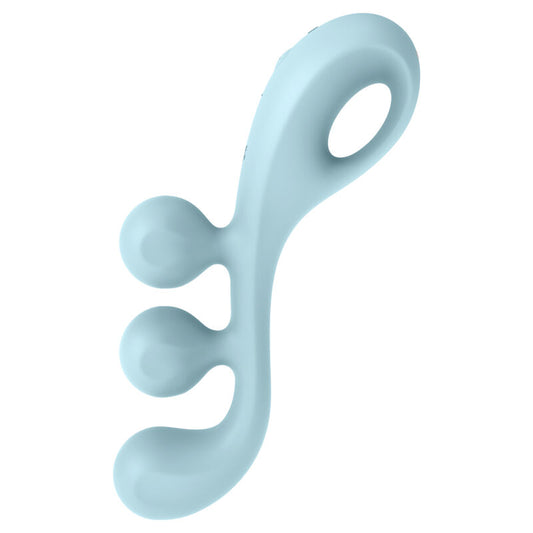 SATISFYER - VIBRATEUR MULTI TRI BALL 2 BLEU - 7eme ciel