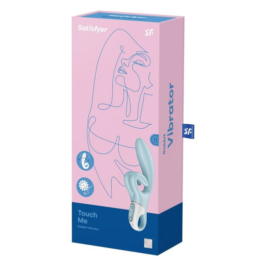 SATISFYER - VIBRATION DE LAPIN TOUCH ME BLEU - 7eme ciel