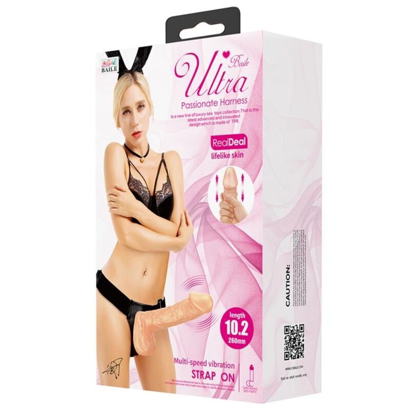 BAILE - HARNAIS DE ULTRA PASSIONNÉE 26 CM NATUREL - 7eme ciel