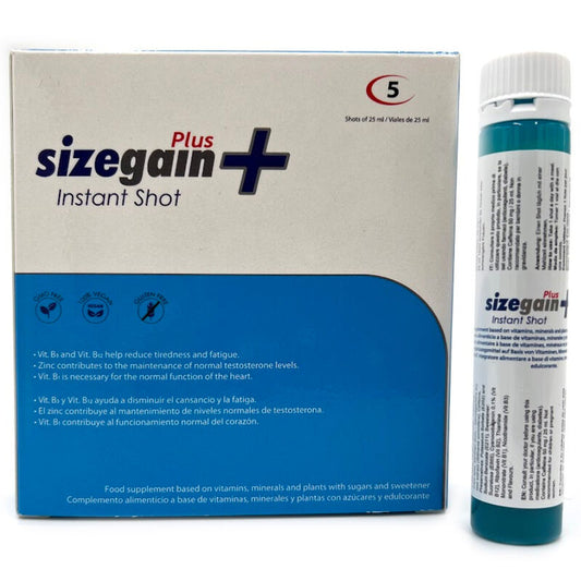 500 COSMETICS - SIZEGAIN PLUS INSTANT SHOT MALE ENERGIZER 5 UNITS - 7eme ciel