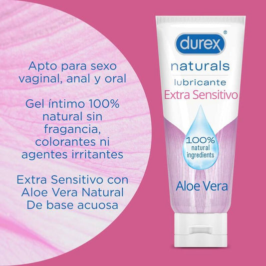 DUREX - LUBRIFIANT EXTRA SENSIBLE NATUREL 100 ML - 7eme ciel