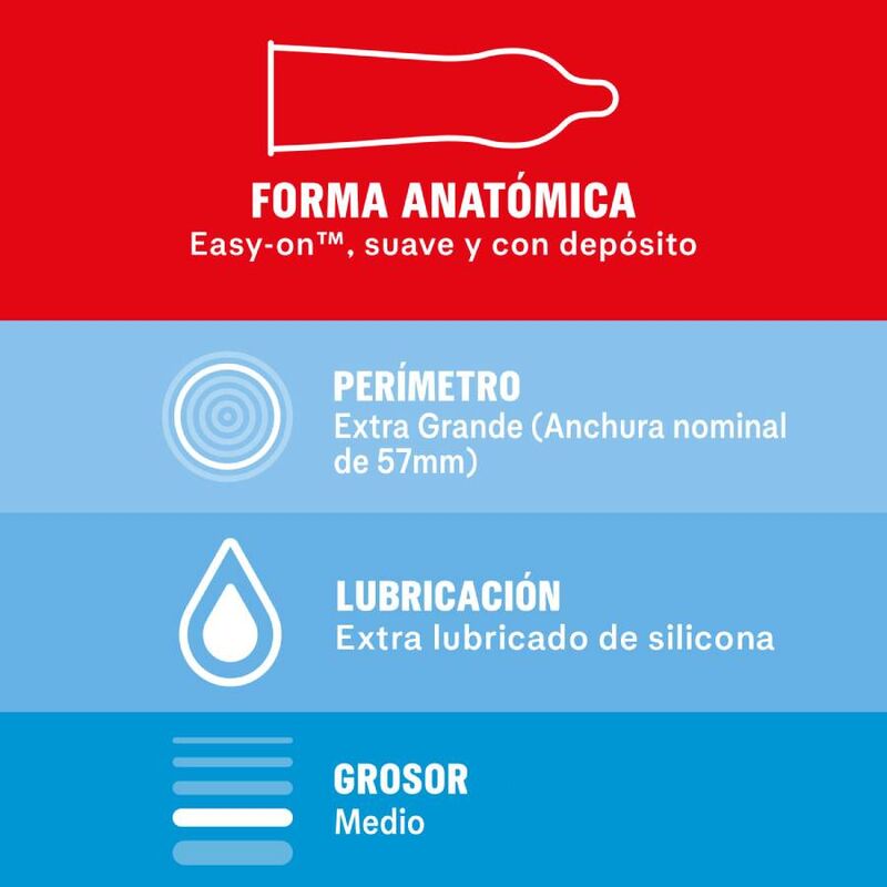 DUREX - PRÉSERVATIFS SENSIBLES XL 10 UNITÉS - 7eme ciel