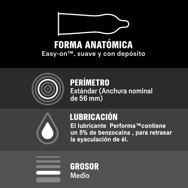 DUREX - PLAISIR PROLONGÉ RETARDÉ 12 UNITÉS - 7eme ciel