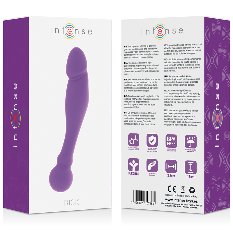 INTENSE - SILICONE RICK DUAL LILAS - 7eme ciel