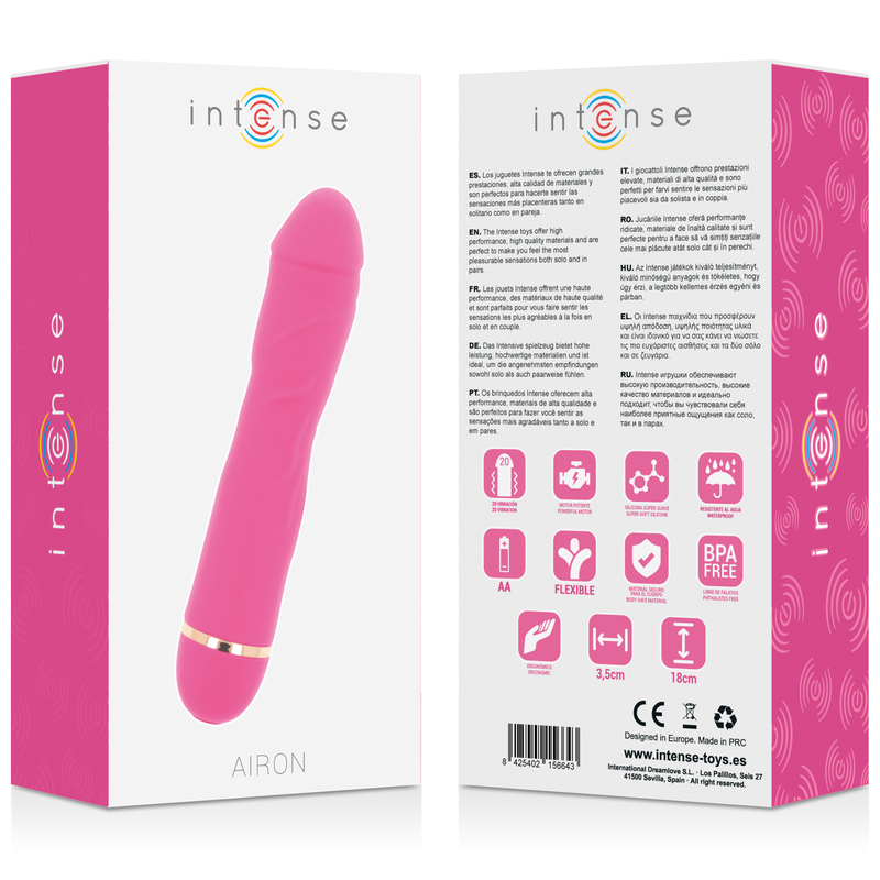 INTENSE - AIRON 20 VITESSES SILICONE ROSE - 7eme ciel