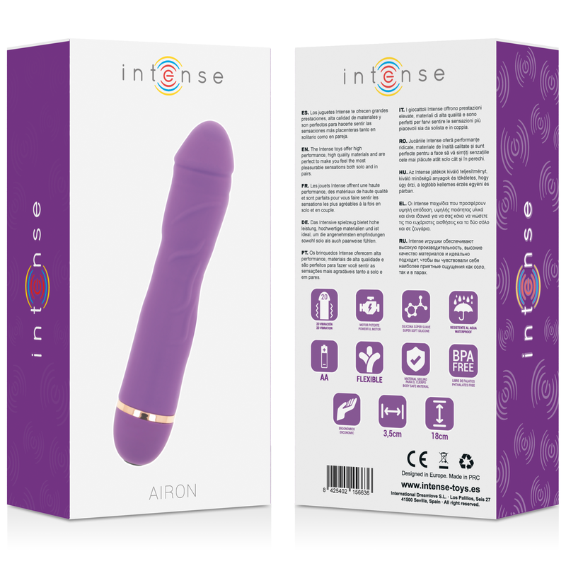 INTENSE - AIRON 20 VITESSES SILICONE LILAS - 7eme ciel