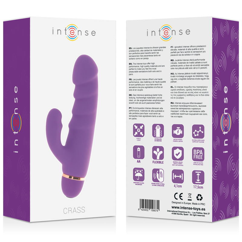 INTENSE - CRASS 20 VITESSES SILICONE LILAS - 7eme ciel