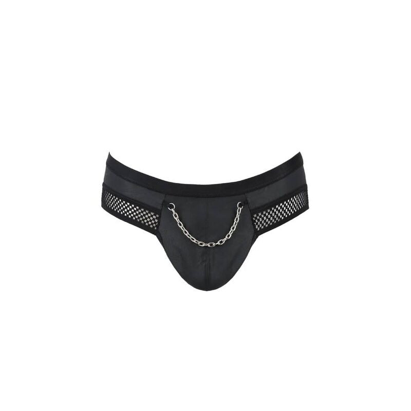 PASSION - 030 SLIP OUVERT TOM NOIR L/XL - 7eme ciel