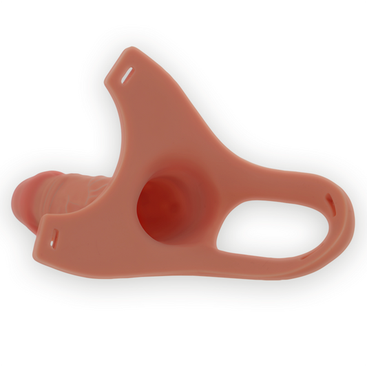 INTENSE - HARNAIS CREUX AVEC GODE EN SILICONE 16 X 3,5 CM - 7eme ciel
