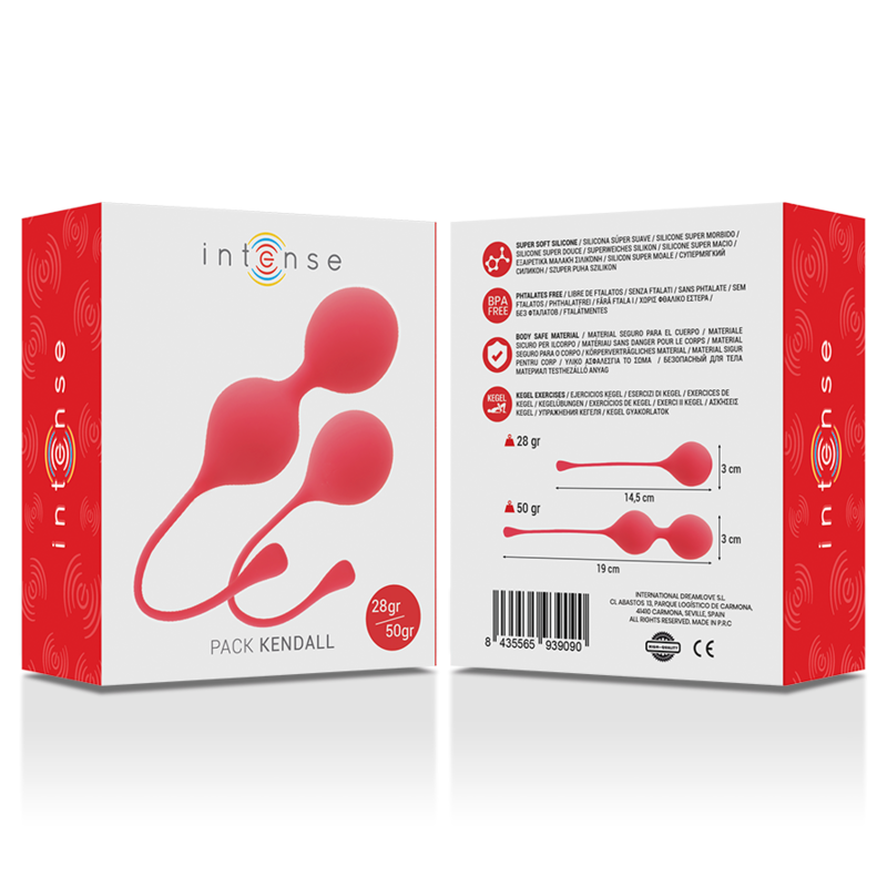 INTENSE - PACK BALLES KEGEL KENDALL ROUGE - 7eme ciel