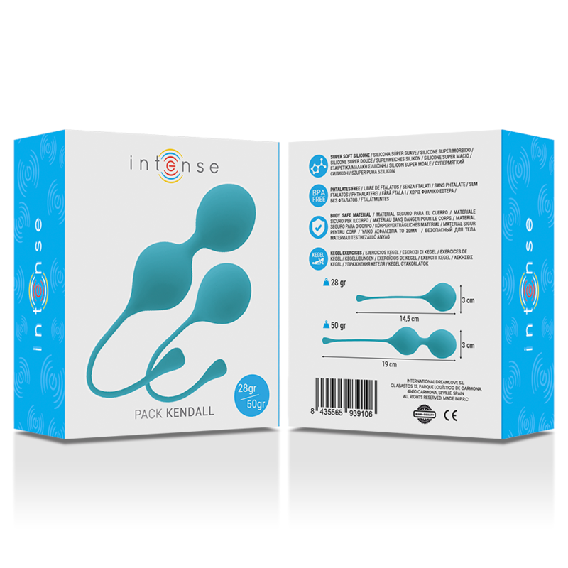 INTENSE - PACK BALLES KEGEL KENDALL BLEU - 7eme ciel