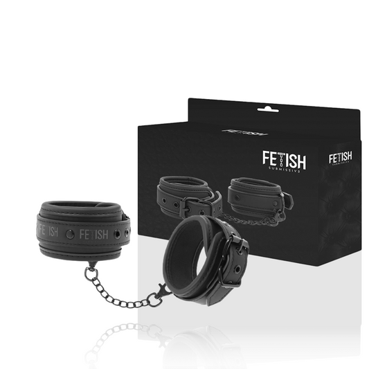 FETISH SUBMISSIVE - CHEVILLES EN CUIR VÉGÉTALIEN AVEC DOUBLURE EN NOPRÈNE - 7eme ciel