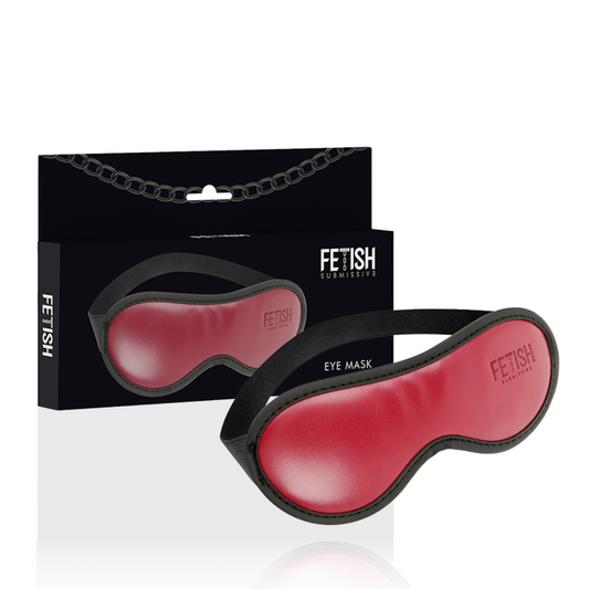 FETISH SUBMISSIVE DARK ROOM - MASQUE EN CUIR VÉGAN AVEC DOUBLURE EN NÉOPRÈNE - 7eme ciel