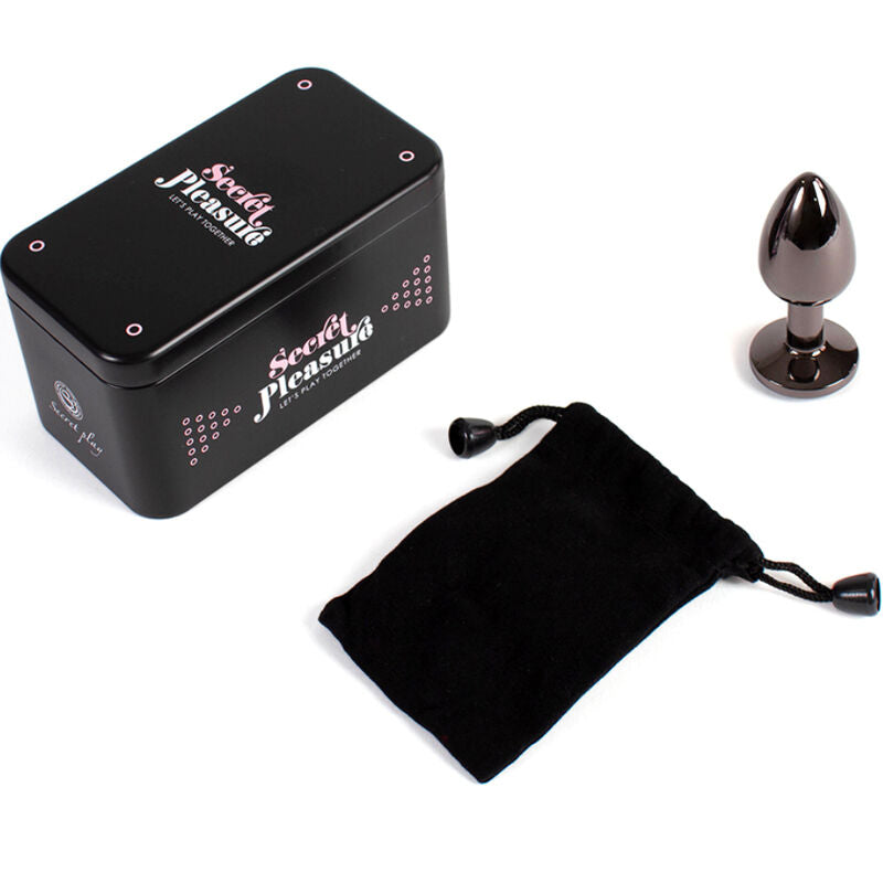 SECRETPLAY - PLUG ANAL EN GUNMETAL PETITE TAILLE 7 CM - 7eme ciel