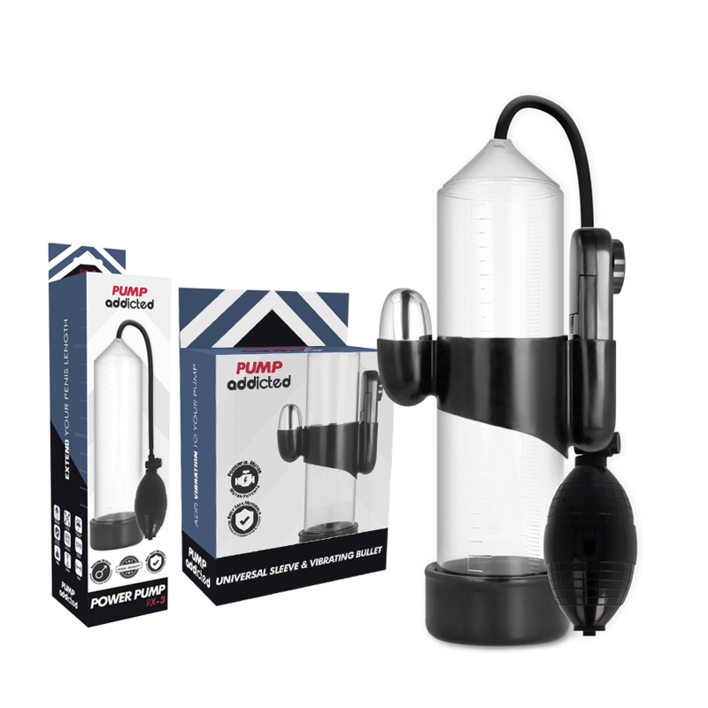 PUMP ADDICTED - VIBRATEUR TRANSPARENT RX3 - 7eme ciel