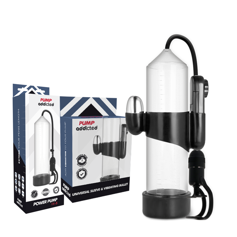 PUMP ADDICTED - VIBRATEUR TRANSPARENT RX5 - 7eme ciel