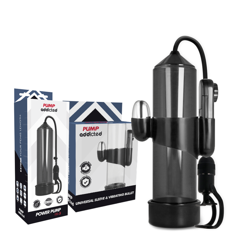 PUMP ADDICTED - VIBRATEUR RX5 NOIR - 7eme ciel
