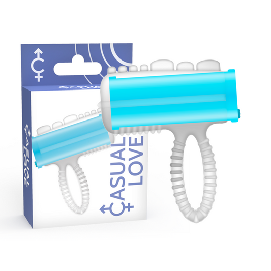 CASUAL LOVE - RING TONGUE VIBRATING BLEU - 7eme ciel