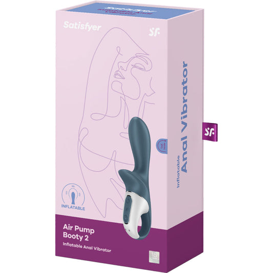 SATISFYER - POMPE AIR BOOTY 2 GRIS FONCÉ - 7eme ciel