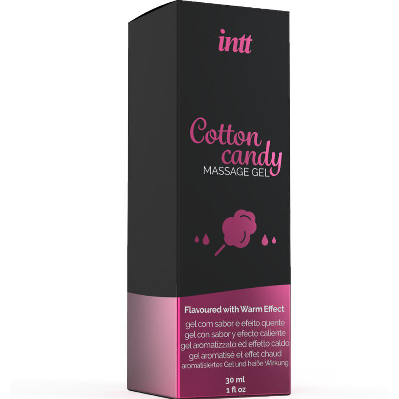 INTT MASSAGE & ORAL SEX - GEL DE MASSAGE SAVEUR COTTON BABE À PAPA ET EFFET CHAUFFANT - 7eme ciel