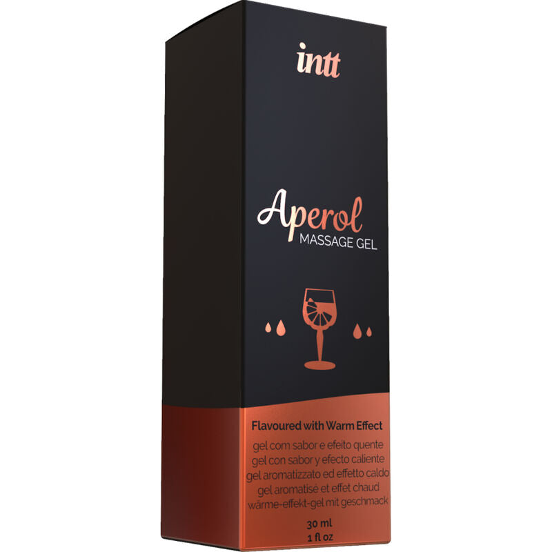 INTT MASSAGE & ORAL SEX - GEL DE MASSAGE APEROL EFFET CHALEUR INTENSE - 7eme ciel