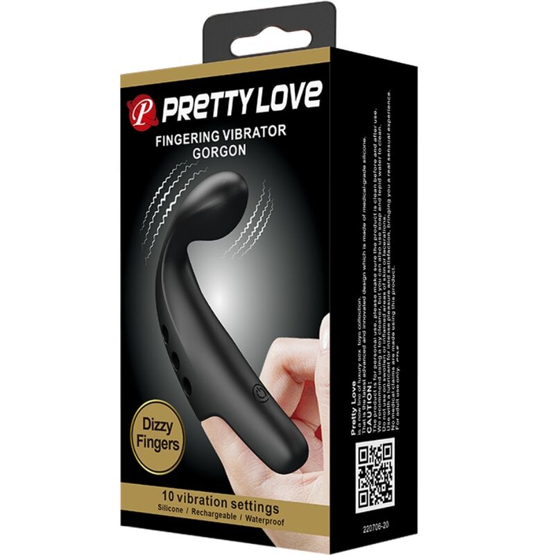 PRETTY LOVE - DÉS VIBRATEUR BLACK GORGON - 7eme ciel