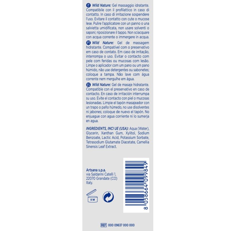 CONTROL - GEL DE MASSAGE NATURE SAUVAGE 3 EN 1 200 ML - 7eme ciel