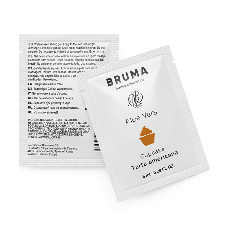 BRUMA - GEL GLISSANT À L''ALOE VERA SAVEUR CUPCAKE 6 ML - 7eme ciel