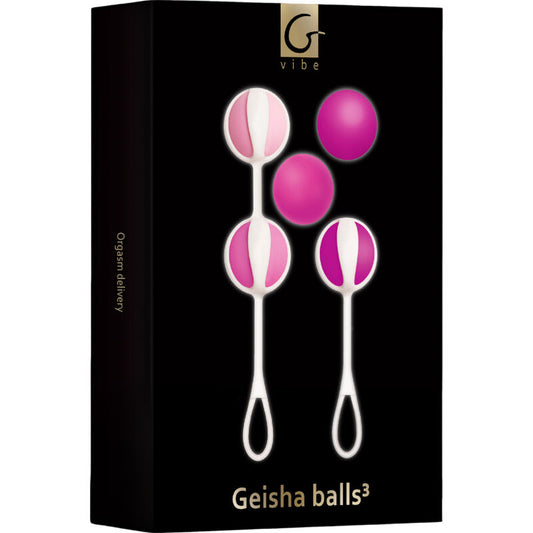 G-VIBE - SET 5 BOULES DE GEISHA3 ROSE - 7eme ciel
