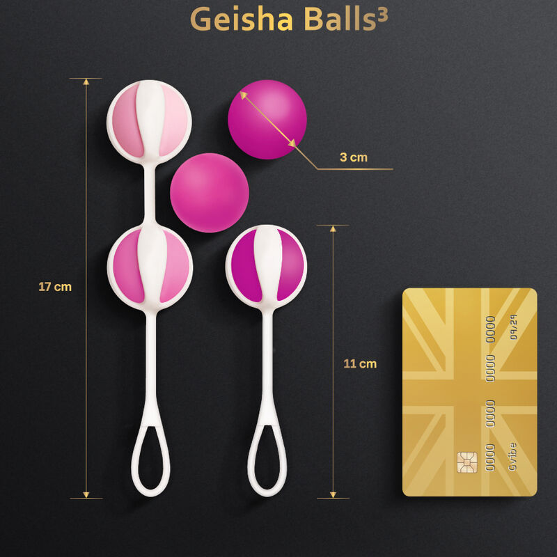G-VIBE - SET 5 BOULES DE GEISHA3 ROSE - 7eme ciel