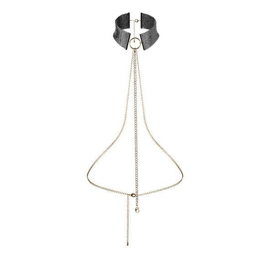 BIJOUX - DÉSIR MÉTALLIQUE COLLIER MÉTALLISÉ NOIR - 7eme ciel