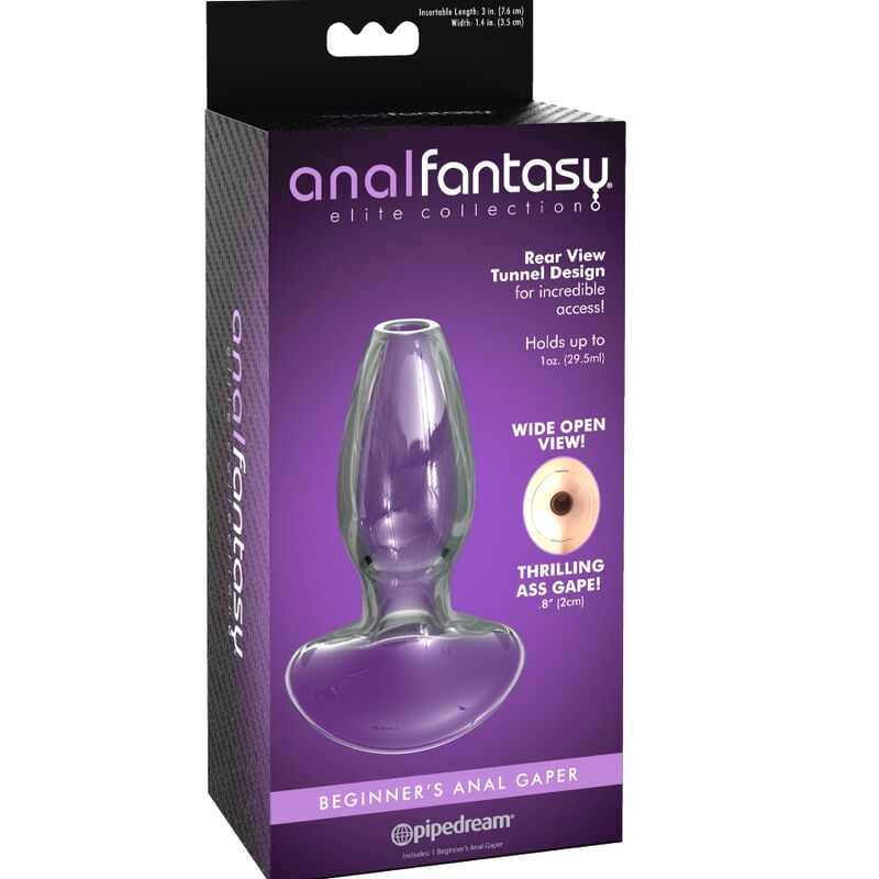 ANAL FANTASY ELITE COLLECTION - DILATATEUR ANAL GAPER POUR DÉBUTANTS CRISTAL TAILLE S - 7eme ciel